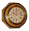 C.1914, Waterbury Clock Co., "6-Inch Oak Lever", 8-day gallery timepiece. 