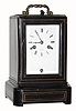 C.1840, French, Regally, Paris, 8-day time/strike silk thread suspension portable clock with carry handle. 