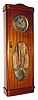 C.1910, Gustav Becker, 2-wt box regulator clock, straight rod strike. 