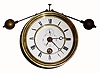 Year duration Movement and pendulum: C.1880, Boutteville, Paris French , seconds beating compound pendulum movement 