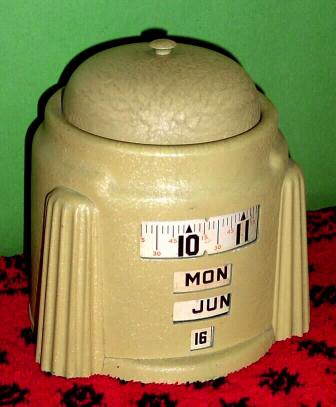 C.1959, Lux Annular Dial, Alarm and Office calendar, manual set. — Antique Clocks Price Guide