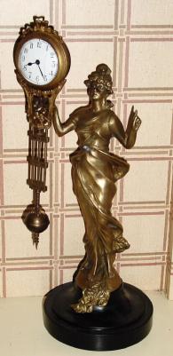 C.2001, Classical Clock Co., California, Reproduction swinging arm clock, DIANA. — Antique Clocks Price Guide