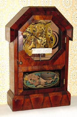 C.1855, Seth Thomas, OCTAGON TOP, 30-hour, time, strike and alarm. — Antique Clocks Price Guide