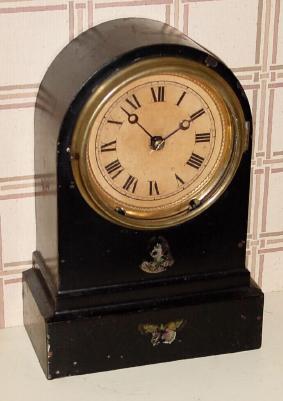 C.1870, Terry Clock Co., Waterbury, Conn, Round gothic, 8-day iron front, time and strike. — Antique Clocks Price Guide