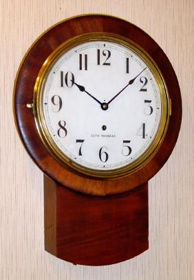 C.1921, Seth Thomas, BRADFORD, 12-inch, in a mahogany veneer case, time only. — Antique Clocks Price Guide