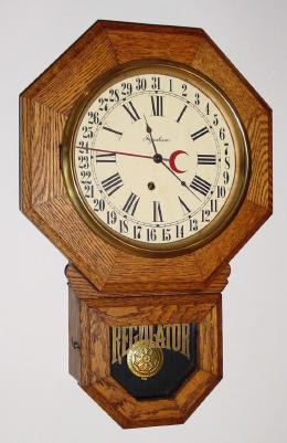 C.1925, E. Ingraham and Co., BRISTOL, short drop octagon, time and Calendar. — Antique Clocks Price Guide