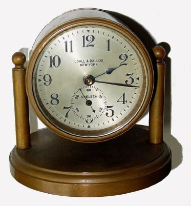C.1924, Chelsea Clock Co., "Hancock", 8-day, desk timepiece, as-found. — Antique Clocks Price Guide