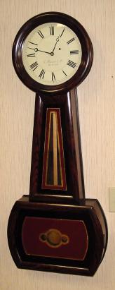 C.2001, Reproduction Howard No. 2 Banjo, weight driven, with C.1900 signed E. Howard movement. — Antique Clocks Price Guide