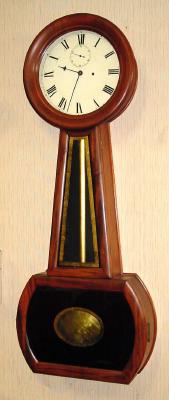 C.1975, Reproduction No. 1 size Regulator Banjo, with a C.1820 Bingham school finely made movement with dead beat escapement and maintaining power. — Antique Clocks Price Guide