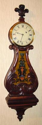 C.1975, Repro Lyre Clock, 1-wt, 8-day, with an E. Howard No. 70 movement. — Antique Clocks Price Guide