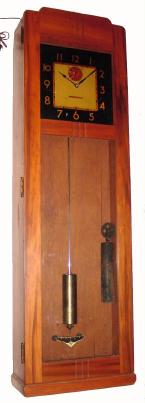 C.1940, International Business Machines, NY, self winding office regulator, Model 35, with original 110v motor; note has pulleys and 2 large weights. — Antique Clocks Price Guide