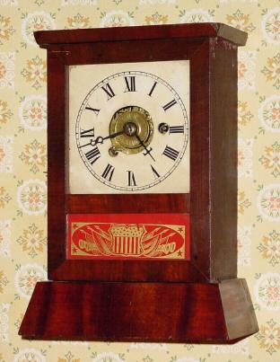 C.1865, Seth Thomas Clock Co., Cottage "E", 30-hour time/alarm cottage timepiece. — Antique Clocks Price Guide