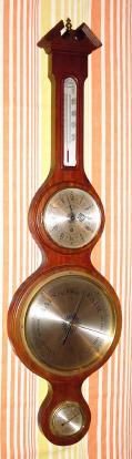 C.1970, Salem (German Movements), 8-day barometer-thermometer-hygrometer and clock. — Antique Clocks Price Guide