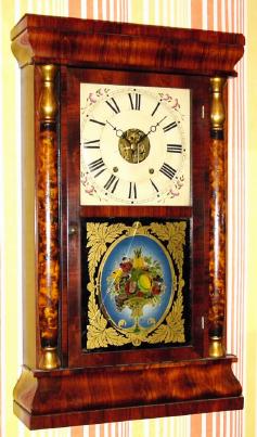 C.1870, Seth Thomas, 8-Day, Short Column clock, time and strike. — Antique Clocks Price Guide