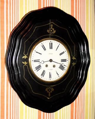 C.1890, France, Auger, A Lyon, 8-day time/strike French baker's wall clock. — Antique Clocks Price Guide