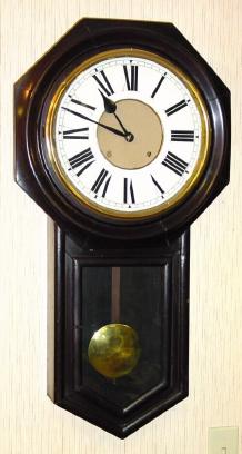 C.1910, Ansonia Regulator A, painted black, 8-day time and strike, — Antique Clocks Price Guide