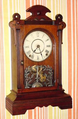 C.1885, Seth Thomas NORFOLK, City Series Walnut cased mantel clock, 8-day time and strike. — Antique Clocks Price Guide
