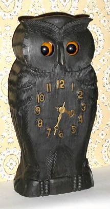C.2001, China,  OWL winking eye clock, — Antique Clocks Price Guide