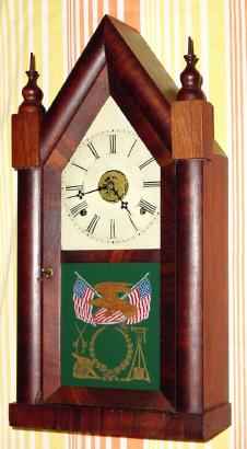 C.1860, Mixed Lot, 8-day time/strike steeple clock. — Antique Clocks Price Guide