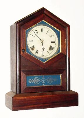 C.1875, Jerome and Co., (New Haven Clock Co.), 8-day time/strike shelf clock. — Antique Clocks Price Guide