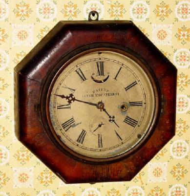 C.1860, E. N. WELCH, with Dec 11, 1855 patent date, small octagon timepiece. — Antique Clocks Price Guide