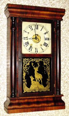 C.1868, Seth Thomas, 8-Day Column Clock uncommon 8-day duration in short case. — Antique Clocks Price Guide