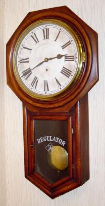 C.1905, Ansonia, REGULATOR A, in walnut, 8-day time only. — Antique Clocks Price Guide
