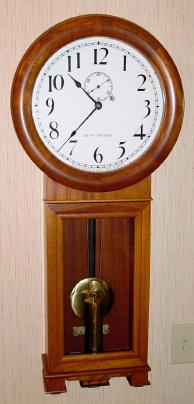 C.1980, Foster Campos, Pembroke, MA, repro Seth Thomas No. 2, in mahogany, 1-wt 8-day. — Antique Clocks Price Guide