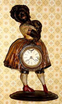 C.1865, Bradley and Hubbard, "Topsy", 30-hour winker or blinking eye timepiece. — Antique Clocks Price Guide