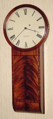 C.1998, Foster S. Campos, Repro "Dunning Tavern" clock, 8-day, weight driven. — Antique Clocks Price Guide