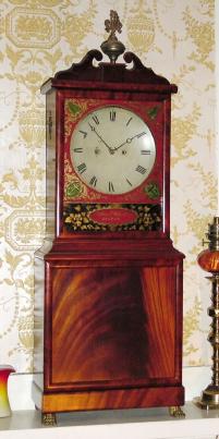 C.1816 [dated], Aaron Willard, Mass Shelf Clock, 2-wt, 8-day bell strike. — Antique Clocks Price Guide