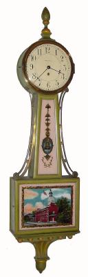 C.1932, Waltham Watch Co., 8-day lever movement banjo timepiece. — Antique Clocks Price Guide