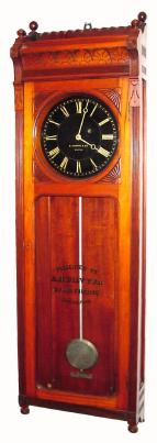 C.1883 (dated), E. Howard and Co., Regulator No. 58-10, in mahogany, presentation item. — Antique Clocks Price Guide