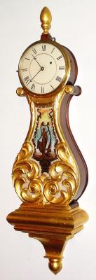 C.1930, Gilt Lyre Banjo, with E. Howard movement, 8-day, weight. — Antique Clocks Price Guide
