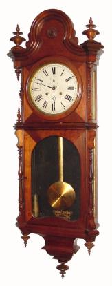 C.1880, Welch, Spring and Co., "Regulator No. 5", 8-day double weight wall timepiece. — Antique Clocks Price Guide