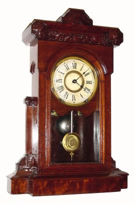C.1880, Seth Thomas Clock Co., "Pittsburgh V.P.", 8-day time/strike City Series shelf clock. — Antique Clocks Price Guide