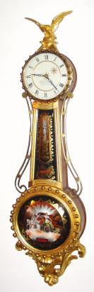 C.1968, Elmer O. Stennes, Weymouth, Mass, Girandole 8-day, 1- weight wall timepiece. — Antique Clocks Price Guide