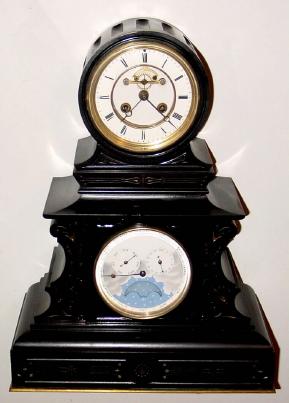 C.1875, French, Vincenti, Double Dial perpetual calendar clock, 8-day, time and bell strike. — Antique Clocks Price Guide