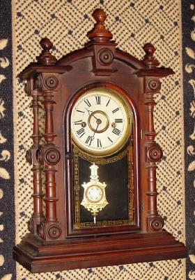 C.1880, Welch, Spring and Co., PATTI, V.P., 8-day time and strike in rosewood. — Antique Clocks Price Guide