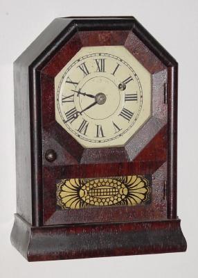 C.1860, Seth Thomas Clock Co., Octagon Top "O", 30-hour cottage timepiece, with OG base. — Antique Clocks Price Guide