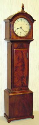 C.1830, English, Ralph Walsh, Mini Round dial tall clock [39 inches] with 5.75" dial, 1-wt time only. — Antique Clocks Price Guide