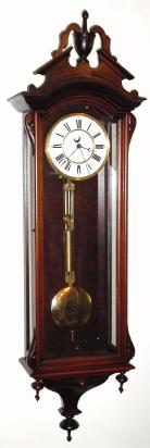 C.1880, American, Geo. Jones Wall regulator, 8-day, 1-weight with center seconds. — Antique Clocks Price Guide