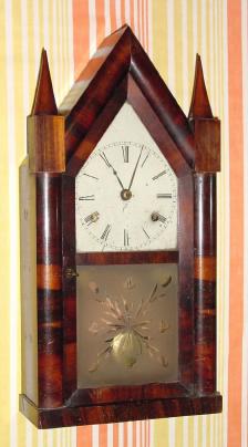 C.1845, Brewster and Ingrahams, Fusee Steeple, 30 hour time and strike with original brass springs. — Antique Clocks Price Guide