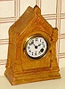 C.1870, Terregina Clock Co. Boston, Mass, pottery or terra cotta molded clock case with Terry patent pendulette movement.