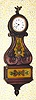 C.2001, Chinese, ProClocks, Mini Box lyre clock, 30-hour, spring.