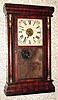 C.1868, Seth Thomas, Thomaston, Conn, 8-Day short case column clock, 2-wt.