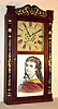 C.1835, Chauncey Boardman and Joseph A. Wells, Bristol, Conn, 30 hour wood works, column and splat.