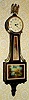 C.1925, Waltham Watch Co., Mini Lever Banjo, stem wind, 8-day movement, with castle and fisherman tablet set.
