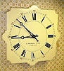 Mixed lot: C.1920, Howard marble clock case, now with wooden dial, and now with a Waltham gallery movement from the same period, running.