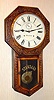 C.1901, Ansonia, REGULATOR D, 8-day time and strike, in an embossed oak long drop octagon case.